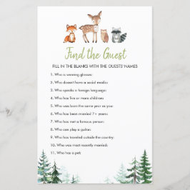 Woodland Forest Oh Boy Baby Dusche finden Sie die 