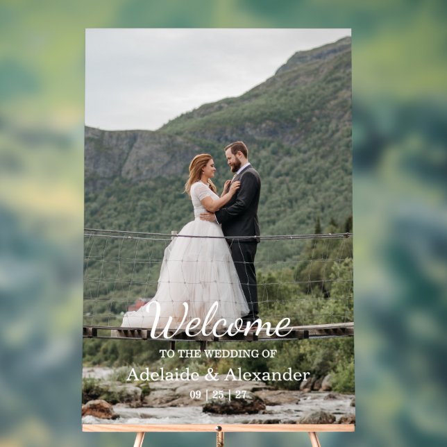 Woodland Forest Welcome Wedding  Acrylschild (Neutral)