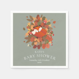 Woodland Fox Cub Kinderdusche / Sprinkle Serviette