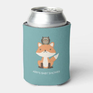 Woodland Fox Forest Baby Dusche nach Maß Dosenkühler