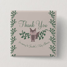 Woodland Fox Grünpflanzen Kinderdusche Rustikale G