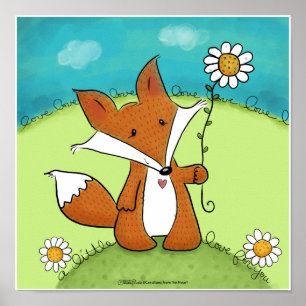 Woodland Fox Kleine Liebe für Sie Poster