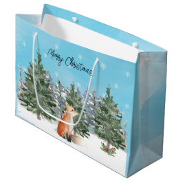 Woodland Fox Weihnachten Große Geschenktüte