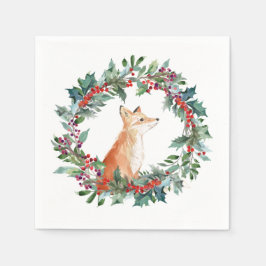 Woodland Fox Weihnachten Serviette