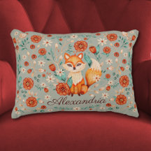 Woodland Fox Whimsical Watercolor Name Kinderzimme
