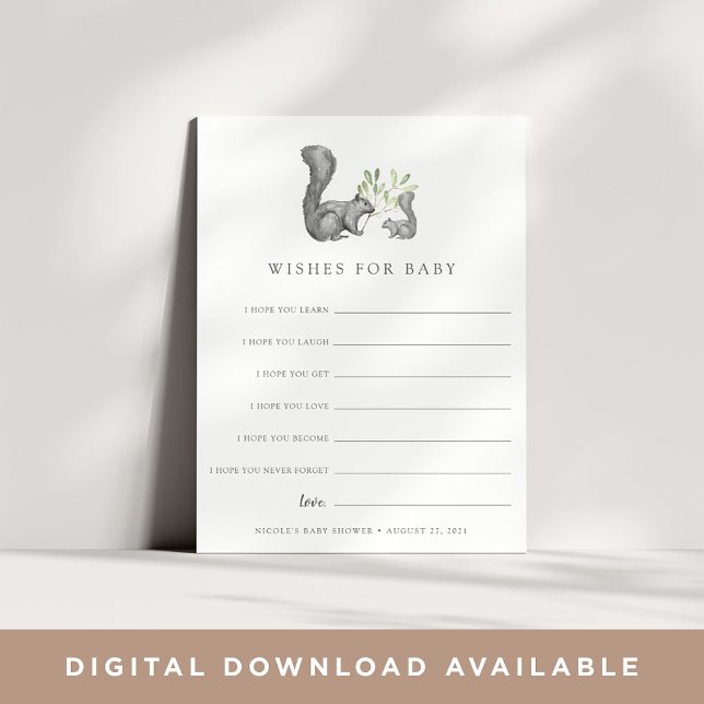 Woodland Friends Baby Showcard Einladung (Von Creator hochgeladen)