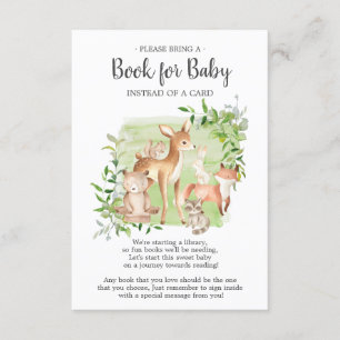 Woodland Friends Book for Baby Card Begleitkarte