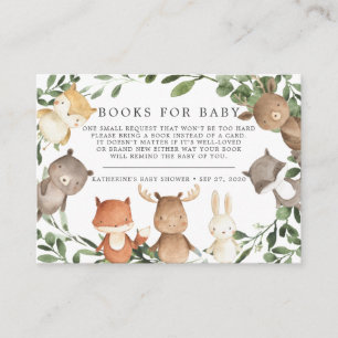Woodland Friends Books for Baby Shooting Card Begleitkarte