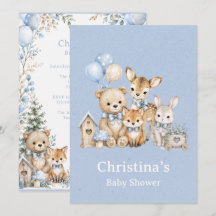 Woodland Friends Boy Baby Shower