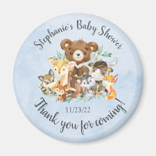 Woodland Friends Boys Babydusche Magnet