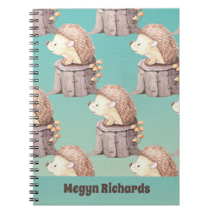 Woodland Friends Niedlich Baby Igel Notizblock