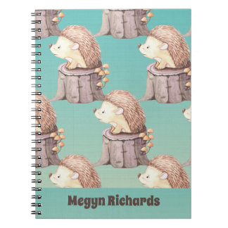 Woodland Friends Niedlich Baby Igel Notizblock