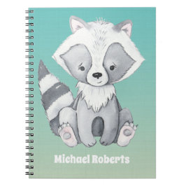 Woodland Friends Niedlich Racoon Notizblock