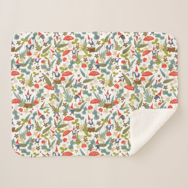 Woodland Gnomes Baby Sherpadecke (Vorderseite (Horizontal))