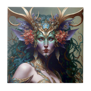 Woodland Goddess Fantasy Art Fliese