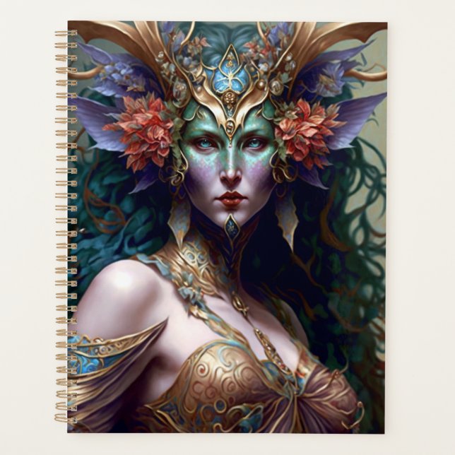 Woodland Goddess Fantasy Art Planer (Vorderseite)