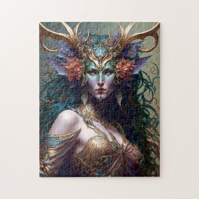 Woodland Goddess Fantasy Art Puzzle (Vertikal)