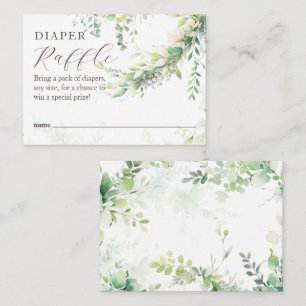 Woodland Greenery Baby Boy Shower Books Begleitkarte