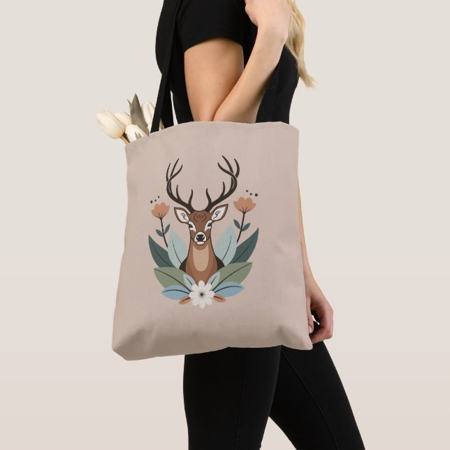 Woodland Harmony – Boho Deer Botanical Illustratio (Von Nahem)