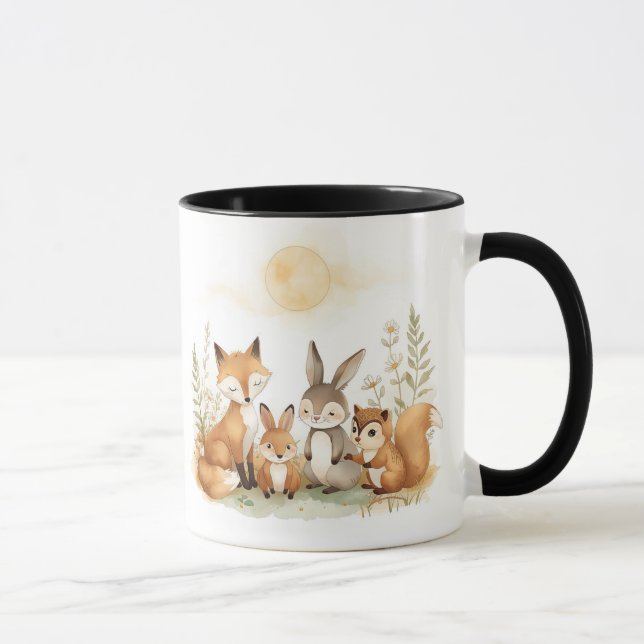 Woodland Harmony Mug – Cozy Kind_Ones Forest Art Tasse (Rechts)