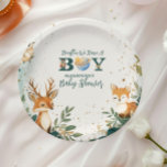 Woodland Houston, wir haben einen Jungen im Weltra Pappteller<br><div class="desc">Set den Tisch für eine feierliche Feier mit unseren Space Outer Baby Shower Navy Paper Teller! Diese dekorativen und dennoch robusten Teller sind ideal, um Snacks, Mahlzeiten oder Desserts an der Babydusche zu servieren und gleichzeitig eine leichte und stressfreie Reinigung behalten. Features: Kosmisches Design: Eine marineblau-blaue Kulisse mit funkelnden Sternen,...</div>
