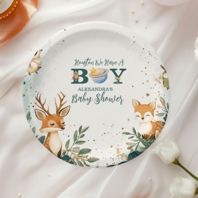 Woodland Houston, wir haben einen Jungen im Weltra Pappteller (Von Creator hochgeladen)