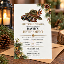 Woodland Hunting Retirement Party Outdoorsman