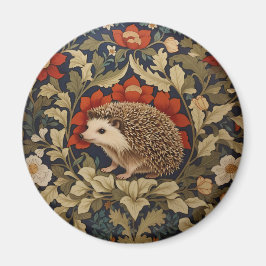 Woodland Igel William Morris Inspiriert Magnet