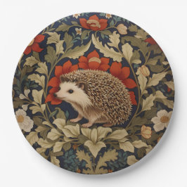 Woodland Igel William Morris Inspiriert Pappteller