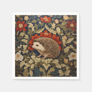 Woodland Igel William Morris Inspiriert Serviette