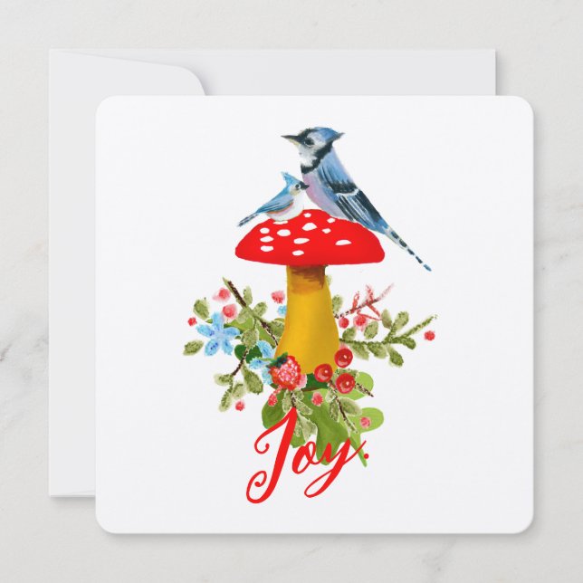 Woodland Joy Flat Holiday Card (Vorderseite)