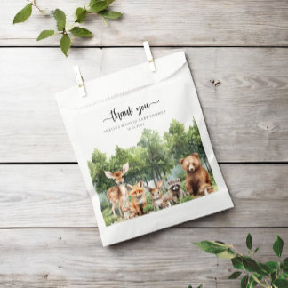 Woodland Ließ das Abenteuer Begin Danke Geschenktütchen