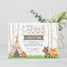 Woodland Little Camper Teepee Babydusche
