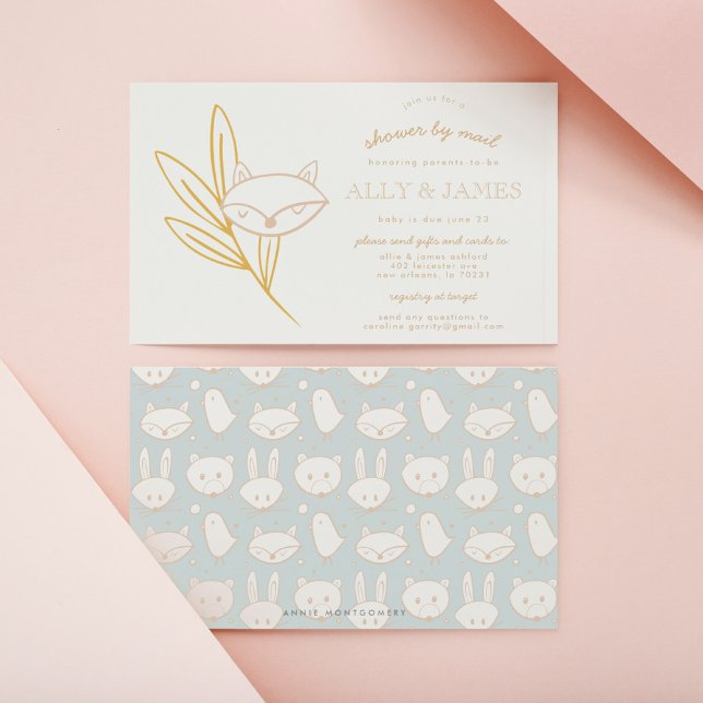 Woodland Mairytale Baby Shower by Mail Einladung (Von Creator hochgeladen)