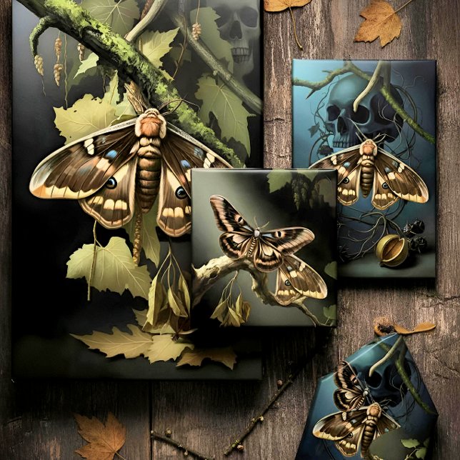 Woodland Moth Illustration Geschenkpapier Set (Von Creator hochgeladen)