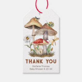 Woodland Mushroom Kinderdusche Danke für die Gesch Geschenkanhänger