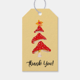 Woodland Mushroom Leaf Fall Baby Dusche Vielen Dan Geschenkanhänger