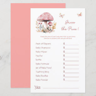 Woodland Mushroom Pink Babydusche Preis Rate