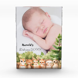 Woodland New Dad Baby Boy Son Fotoblock