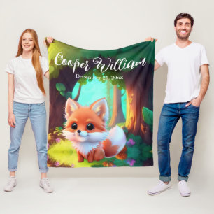 Woodland Niedlicher Babyfuchs, Fleecedecke