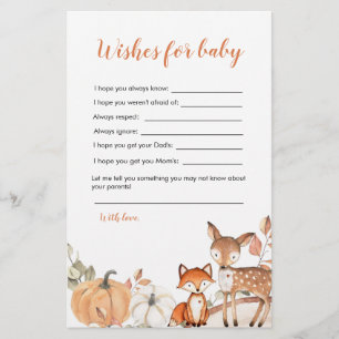 Woodland Oh Boy Pumpkin Dusche will für Baby