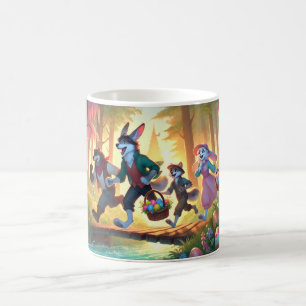 Woodland Osterabenteuer - Joyful Egg Hunt Kaffeetasse