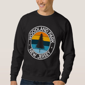Woodland Park New Jersey NJ USA City Pride Retro S Sweatshirt