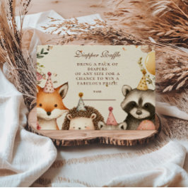 Woodland Party Animals Kinderdusche Begleitkarte