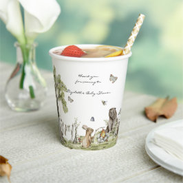 Woodland Picnic | Baby - Dusche für Waldtiere Pappbecher