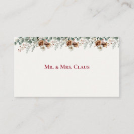 Woodland Pine & Cranberry Platzkarte