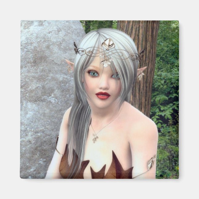 Woodland Princess Fantasy Magnet (Vorne)