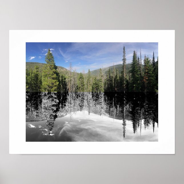 Woodland Reflection Photography Poster (Vorne)