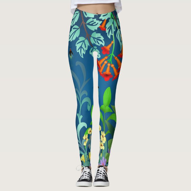 Woodland Skunk Foliage Leggings (Vorderseite)