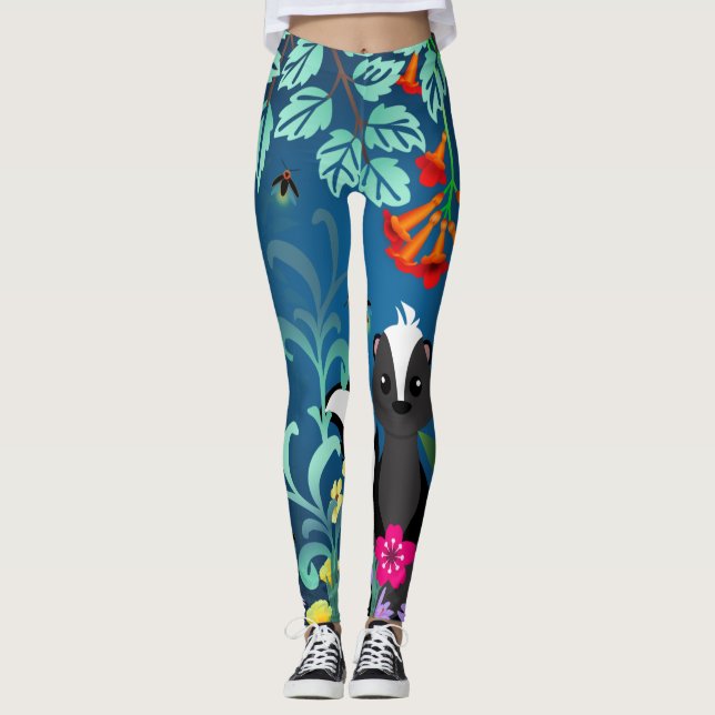 Woodland Skunk Leggings (Vorderseite)